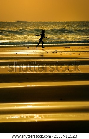 Similar – Very early in the morning on Pacific Beach.