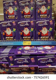 Ennis, Ireland - Nov 17th, 2017:  Aldi Store In Ennis County Clare, Ireland. Selection Of Various Cadbury Diary Milk Christmas Selection Boxes