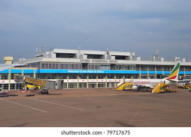 ENTEBBE, UGANDA - AUG 31: Entebbe Airport Is The Principal International Airport Of Uganda Shown On August 31, 2010 In ENtebbe, Uganda. It Is Located On The Shores Of Lake Victoria And About 35km From The Capital Kampala.