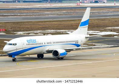 Enter Air Boeing 737-43Q, Registration SP-ENI, Manufacturer Serial Number (MSN): 28489, Is Taxing On A Runaway At Berlin Tegel 