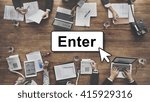 Enter Click Open Load Page Concept