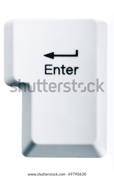 Enter Key Isolated On White Background Stock Photo (Edit Now) 69790630