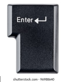 Enter Key On White Background