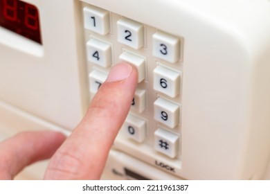 Enter PIN On The Numeric Keypad On The Panel