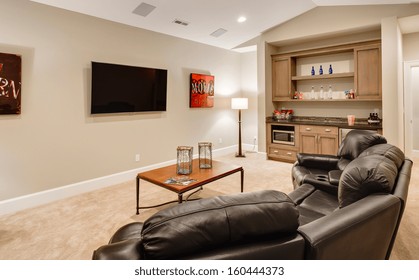 Entertainment Room In Luxury Home