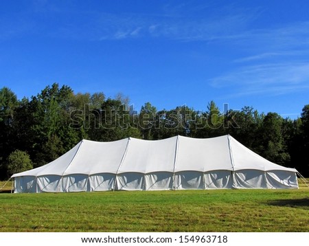 entertainment tent in the meadow