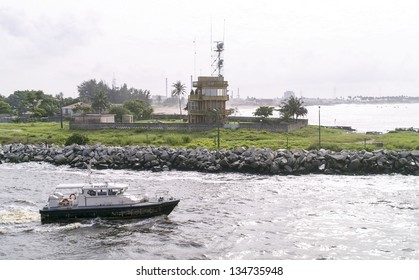The Entrance Of Abidjan Port