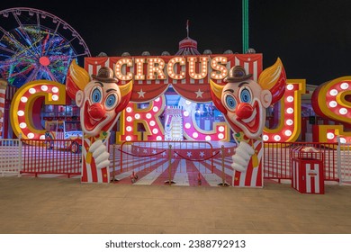 Entrance to the amusement park and child circus at Global Village. High quality photo - Powered by Shutterstock