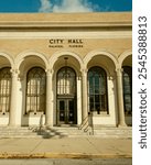 Entrance and architecture of the City Hall in Palatka, Florida