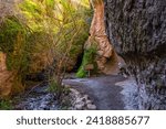 Entrance to Bear Gulch Caves, Pinnacles National Park, California.