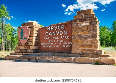 Entrance of Bryce Canyon National Park in summer season, Utah. - Powered by Shutterstock