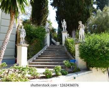 Entrance Of The Castle Of Sissi To Corfu