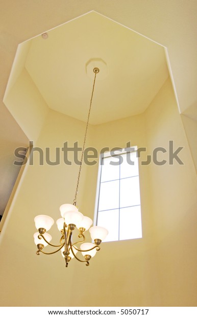 Entrance Chandelier On High Ceiling Stock Photo Edit Now 5050717