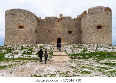 Entrance of the Chateau d'If, a fortress located on a island in the Bay of Marseille. It was the settings of Alexandre Dumas novel The Count of Monte Cristo. Marseille, France, January 2020
