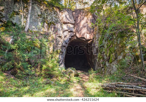 Entrance Dark Cave Rock Stock Photo (Edit Now) 426211624