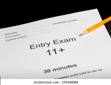 Entrance Exam Paper For An Exam