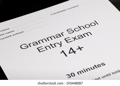 Entrance Exam Paper For An Exam