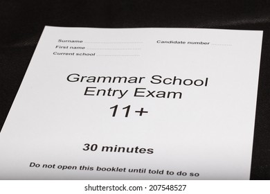 Entrance Exam Paper For An Exam