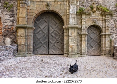 entrance gate to an old castle