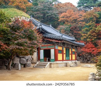 The entrance to the grotto of Seokguram : Gyeongju, South Korea