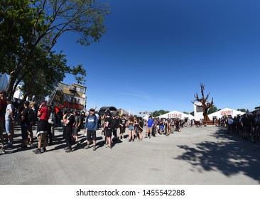 Entrance Of Hellfest And Knotfest 2019 In Clisson, France