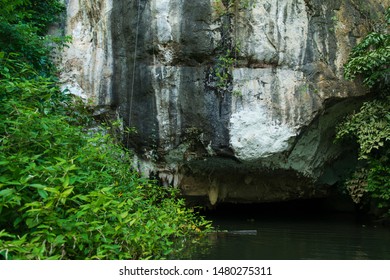 The entrance of Lay Khao Kob Cave, Huay Yod, Trang, Thailand.