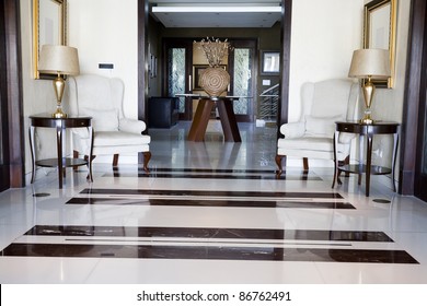 Entrance Lobby Of A Luxury Apartment