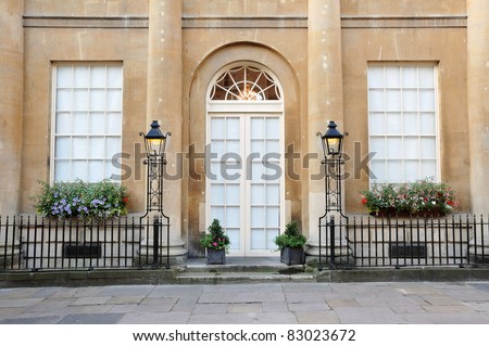 Entrance of a Luxurious English Town House
