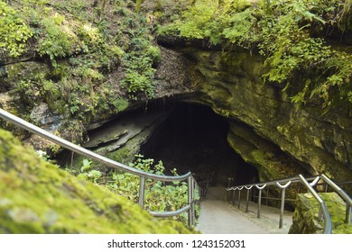 Entrance To Mammoth Cave In Kentucky.