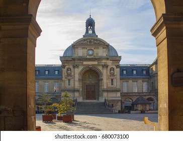 Entrance of the National Museum of Arts and Crafts in Paris, France - Shutterstock ID 680073100