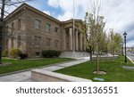 Entrance to the Ormsby County Courthouse in Carson City, Nevada