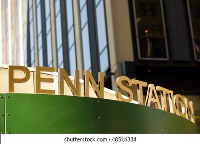 Entrance To Penn Station Near Madison Square Garden, NYC