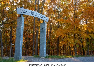 Entrance To Prairie Gardens At Springdale Cemetery - Peoria, Illinois