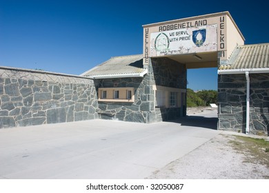 Entrance To Robben Island Prison Where Nelson Mandela Was Held Captive