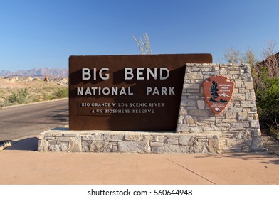 Entrance Sign, Big Bend National Park, Texas