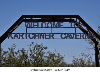 Entrance Sign To Kartchner Caverns State Park In Benson Arizona