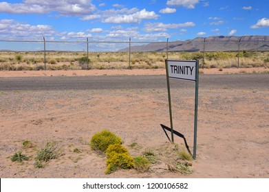  Entrance To  The Trinity Site, At The White Sands Missile Range,  New Mexico, Where The World's First Nuclear Bomb Was Exploded