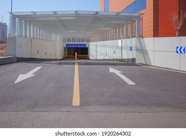 Entrance To An Underground Parking Lot