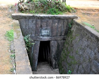 Entrance To Underground Viet Cong Tunnel - Quang Tri, Vietnam