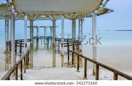 Similar – Image, Stock Photo R(h)ein into the lake