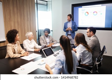 Entrepreneurs And Business People Conference In Meeting Room