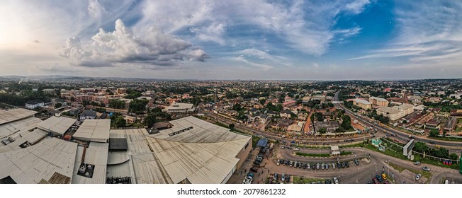 Enugu, Enugu, Nigeria - November 14th 2021: A Panoramic View Of The Abakaliki Road In Enugu