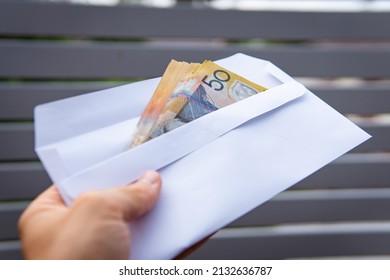 Envelope Of Australian Cash Money 