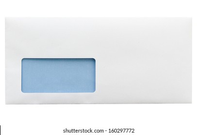 Envelope With Window, Isolated On White Background