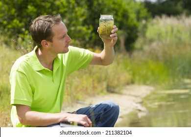 Enviromental Scientist Researching The Environment And Natural Diversity 