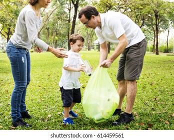 Environmental Conservation Family Cleaning The Park