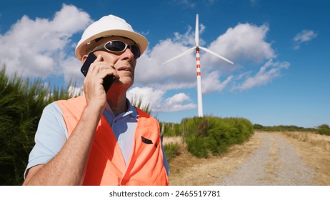 Environmental Expert Making A Work Phone Call  - Powered by Shutterstock
