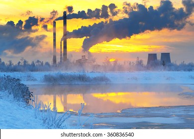 Environmental Pollution.Industrial Business.