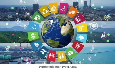 Environmental Technology Concept. Sustainable Development Goals. SDGs.