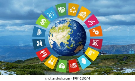 Environmental Technology Concept. Sustainable Development Goals. SDGs.